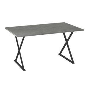 Τραπέζι Bette Megapap μεταλλικό - μελαμίνης χρώμα γκρι σκυροδέματος 140x80x76εκ. 1τεμ